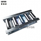 BC good price bottling conveyor with 38mm dia.1.2wall tubes 75mm pitch light weight conveyor table with Aluminum Alloy supports