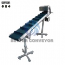 BC adjustable height inclined belt conveyor with 0~45° inclined angle,cleated belt conveyor for conveyor system