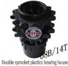 SP-06 Double sprocket plastics bearing housing