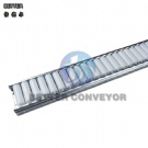 BC plastic free roller conveyor for flow rack,pallet roller track with 15mm dia.42mmwidth rollers