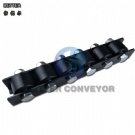 BC rolller track covered with rubber,flow rail with 38mm dia.12mm width rollers