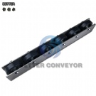 BC skate wheel conveyor with 45mm dia.12mm width wheel,wheel rail covered with rubber