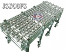 JS500FS Extended plastics skate wheel conveyor