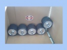 BW- Black rubber rolll roller,natural rubber coat idler